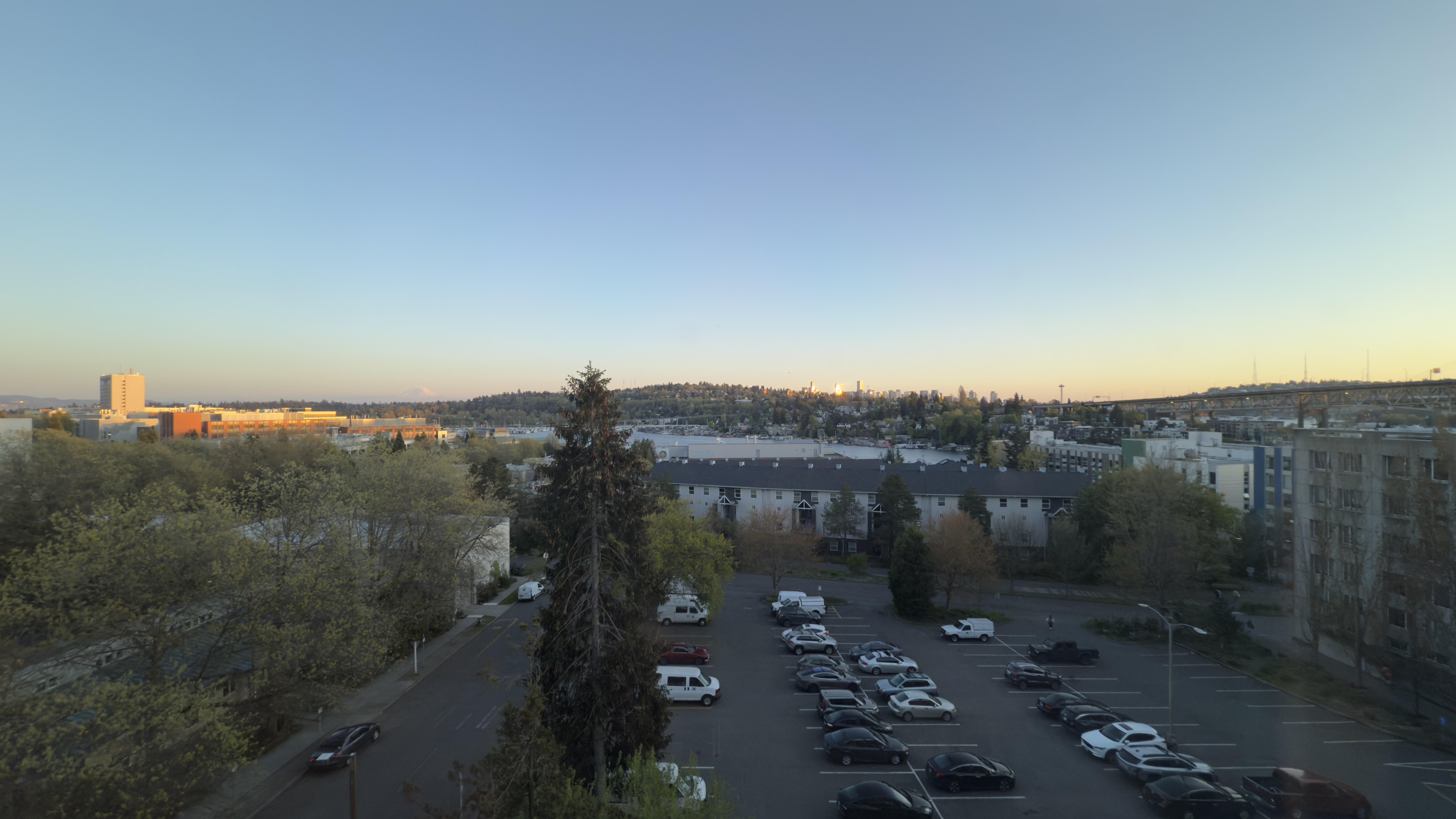 My dorm view on a mid spring evening